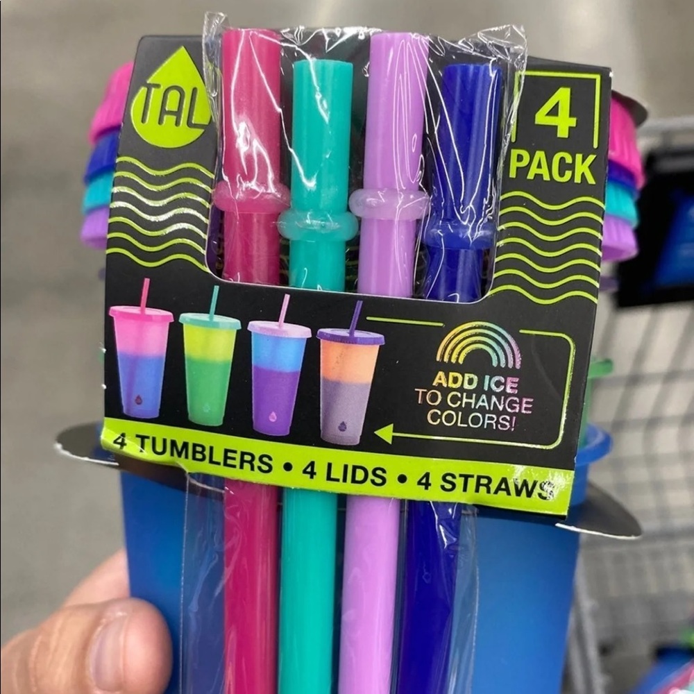 Color changing tumblers
